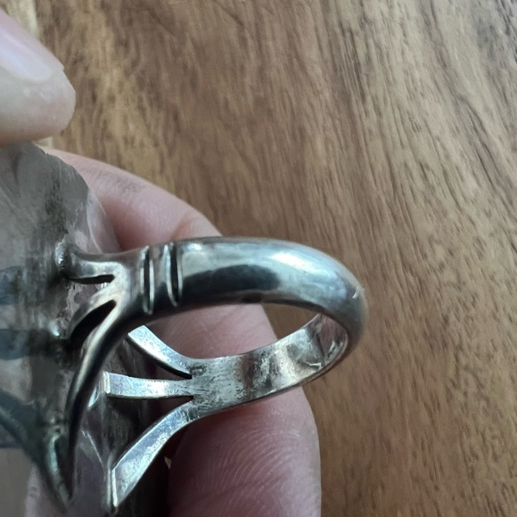 70’s Huge Sterling Turquoise ring - Picture 5 of 5